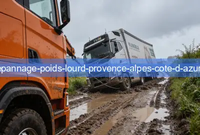 Camion embourbé